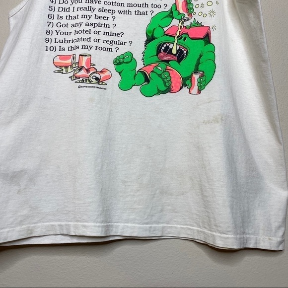 Vintage Vulgar Spring Breaker Bro Tank Top - Picture 5 of 7